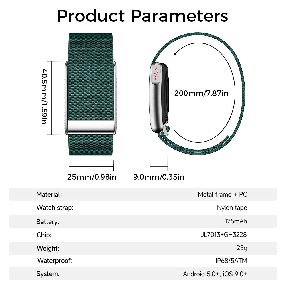 Smart Loop 5.0 Health & Fitness Tracker(Teal)