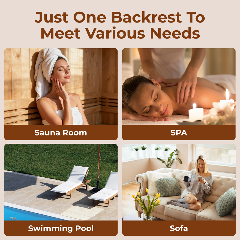 Backrest for Indoor/Outdoor Sauna